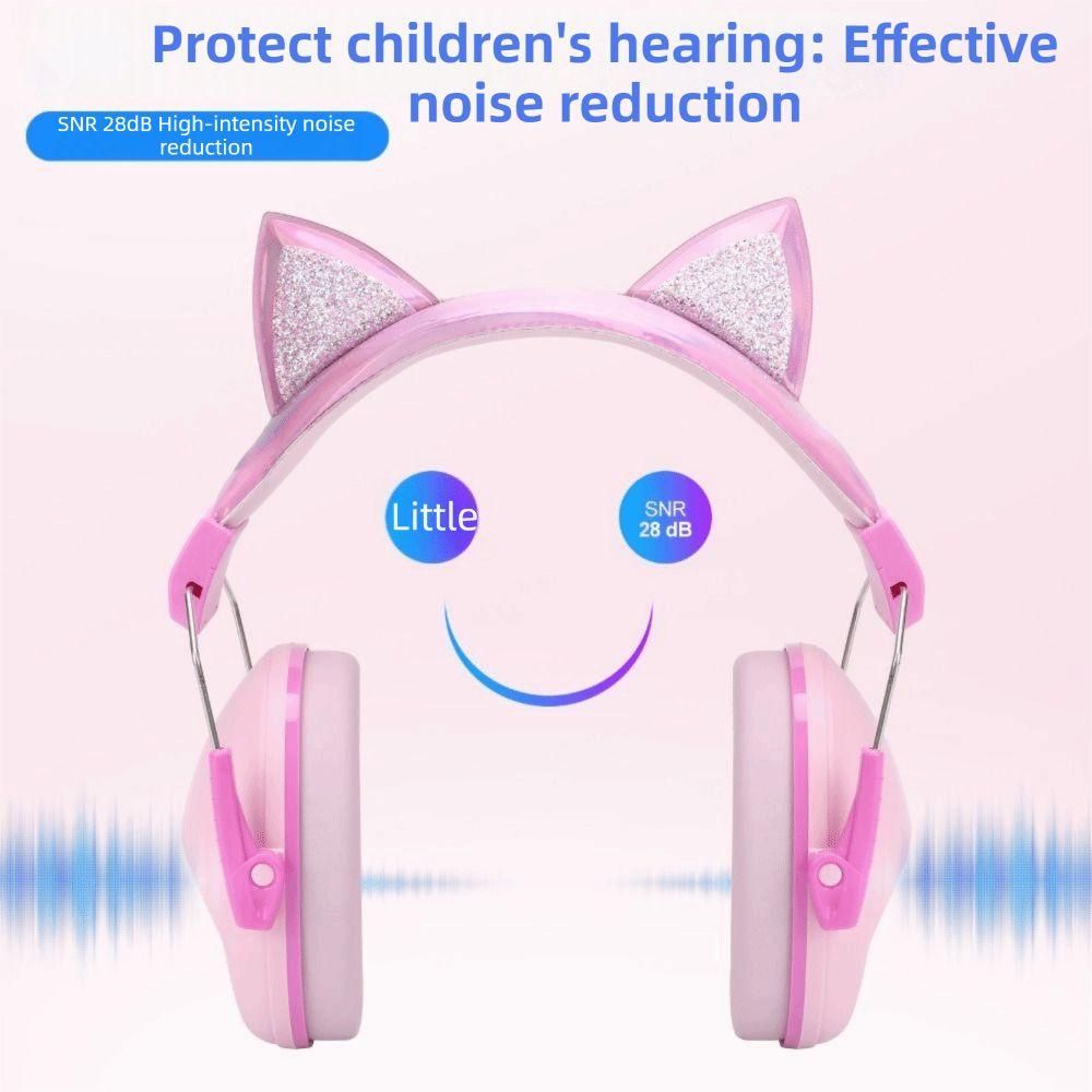Cartoon Anti-Noise Earmuffs Adjustable Ear Protector Ears Muffs Noise Reduction Muffs  For Children