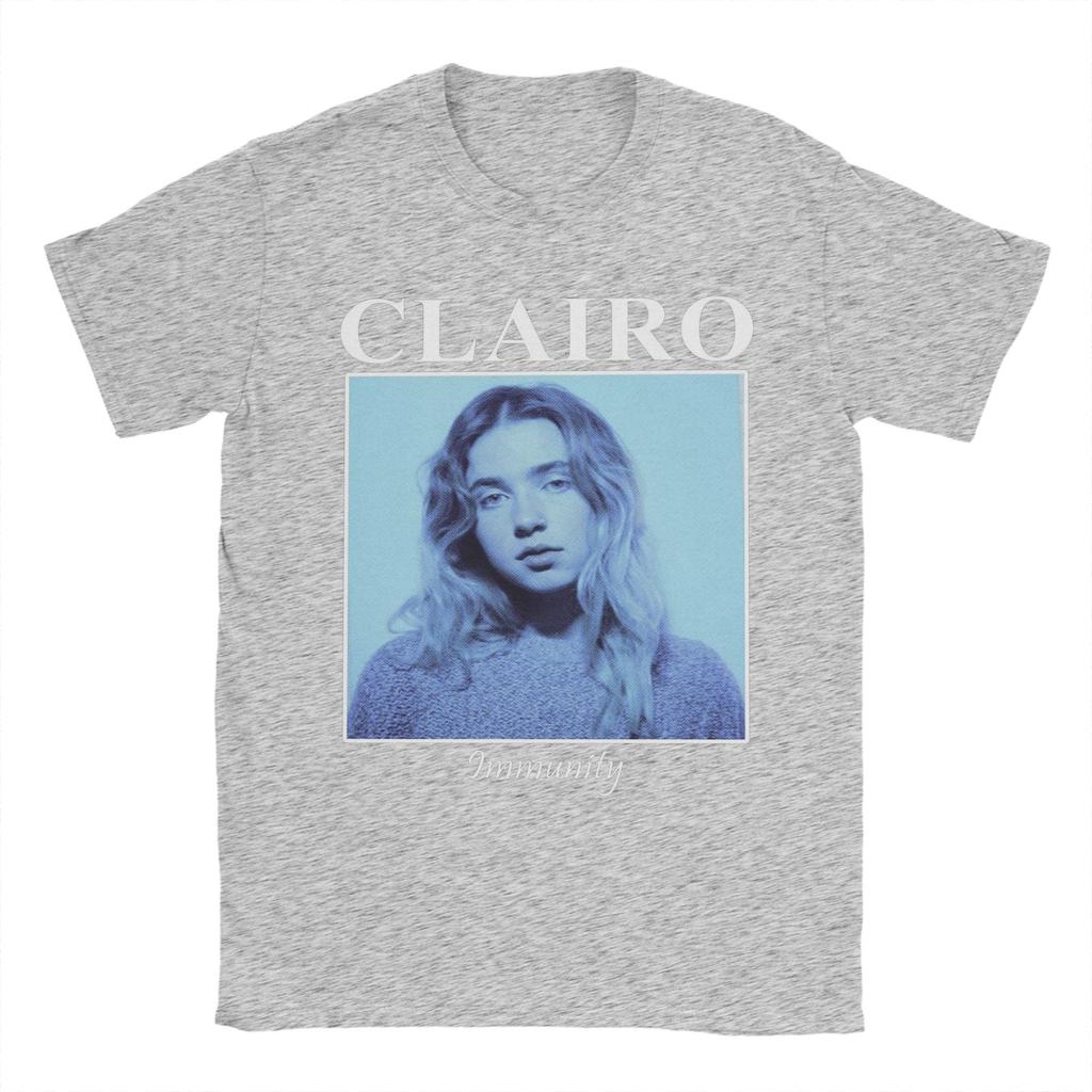 Мужские футболки Clairo Уникальные футболки из 100% хлопка С круглым вырезом С коротким рукавом Идея для подарка Одежда