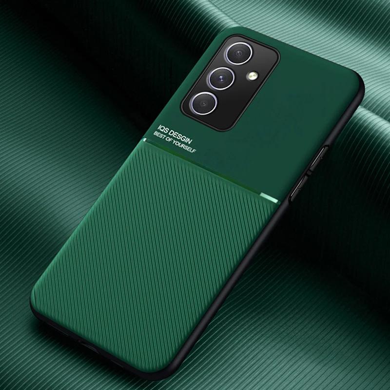 Роскошный противоскользящий чехол для Samsung Galaxy A55 35 25 15 05 73 72 54 53 52 34 33 32 24 23 22 4G 5G со встроенным автомобильным держателем, магнитный Fundas