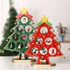 Wooden Christmas Tree Desktop Ornament DIY Mini Christmas Tree Decorations Window Display Ornament Adornos Navideños