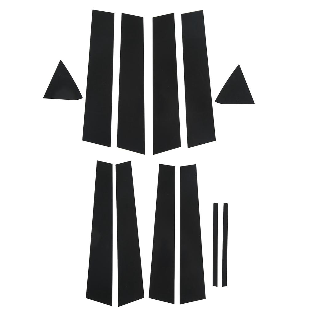 6 шт. Накладки на окна боковых дверей, накладки на стойки, наклейки, глянцево-черные, замена для Dodge Charger