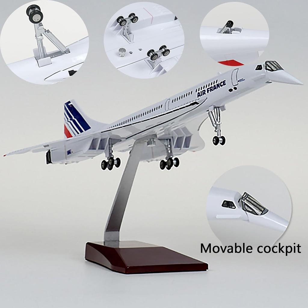 50 СМ 1:Самолет в масштабе 125 Concorde Air France British Airline Air Force One Модель самолета Смоляной фюзеляж Самолет Подарок Дисплей
