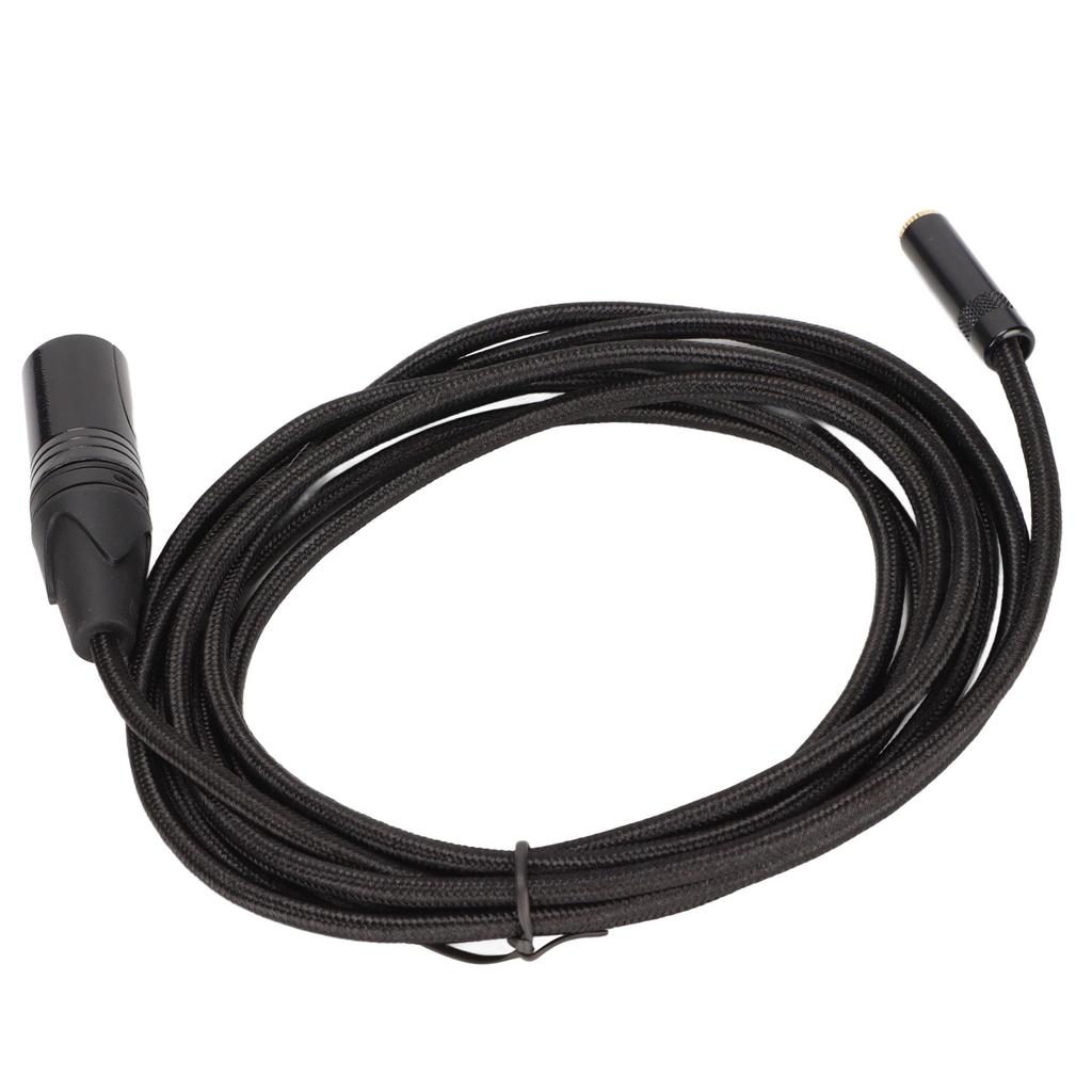 3.5mm Female to 3 Pin XLR Male Cable Aluminum Alloy Shell XLR Connector Cable for Mixer Amplifier Microphone