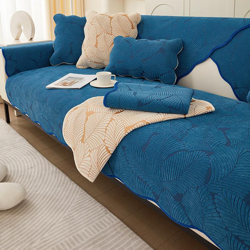 Универсальная подушка для дивана Four Seasons, универсальная нескользящая синель, простой современный чехол для дивана для гостиной, утолщенная ткань