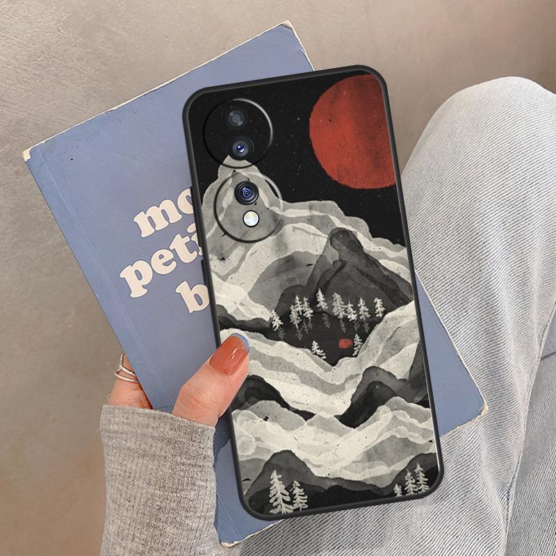Чехол Wild MountainsMoon Lake для Honor Magic 8 Pro 5 6 7 Lite Чехол для Honor 200 400 90 70 50 X8a X8b X9a X9b X9c