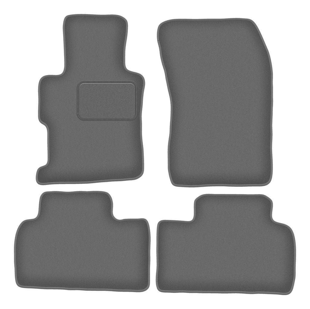 Velour graphite car mats for: Honda Civic IX sedan (2011-2016)