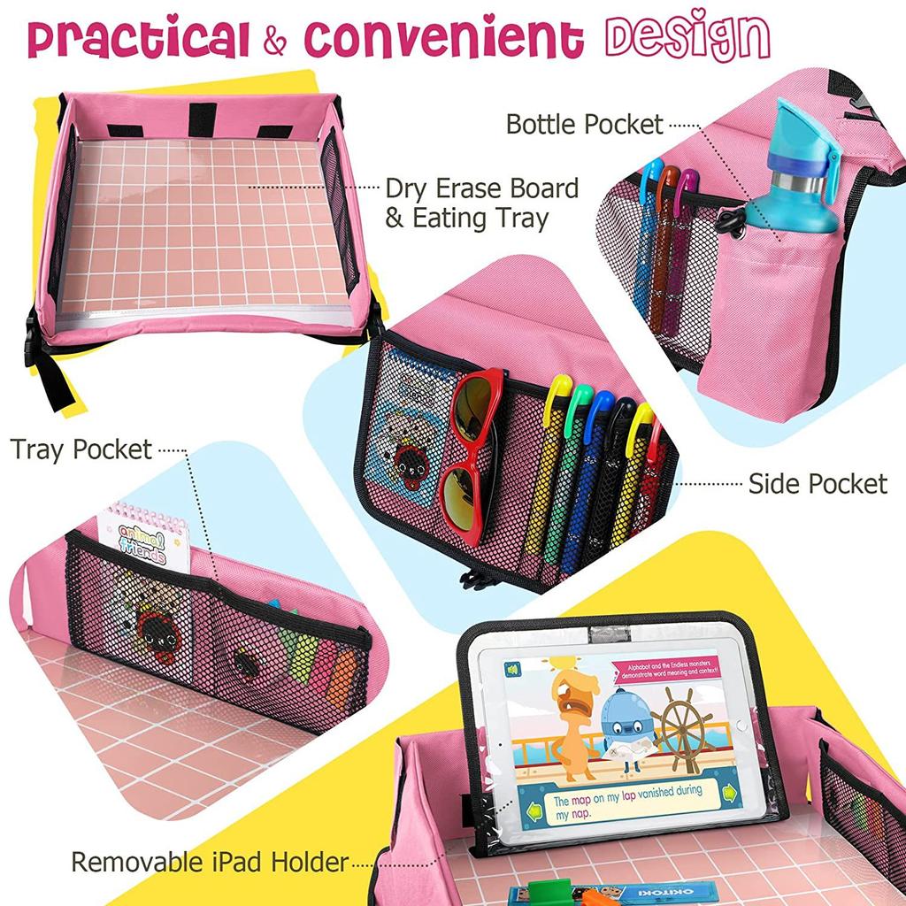 Детское автокресло, поднос для путешествий, водонепроницаемое защитное сиденье, игровой стол для закусок, органайзер для хранения, портативный стол