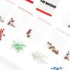 Ассортимент электронных компонентов, 6 значений: резистор, электролитический конденсатор, светодиоды, диоды