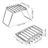 Multifunctional Folding Campfire Grill Portable Stainless Steel Camping Grill Grate Gas Stove Stand
