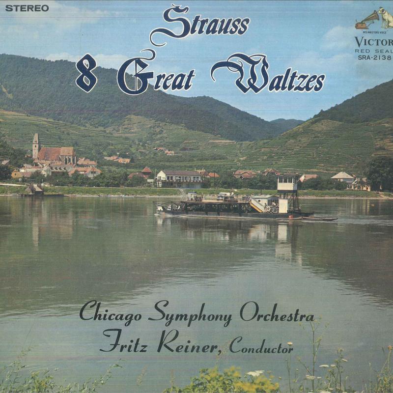 LP Record FRITZ REINER, CHICAGO SYMPHONY ORCH - Strauss 8 Great Waltzes SRA2138 VICTOR 1966 Japan Classical Used
