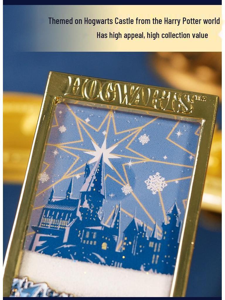Harry Potter Castle 3D Luminous Quicksand Fridge Magnet - Creative Retro Gift