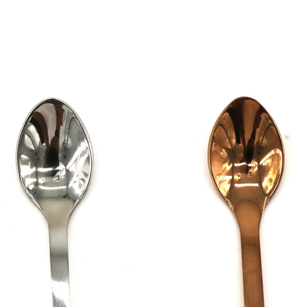 Steel Long Handle Kitchen Gadget Flatware Teaspoon Dessert Spoon Stirring Spoons Coffee Spoon