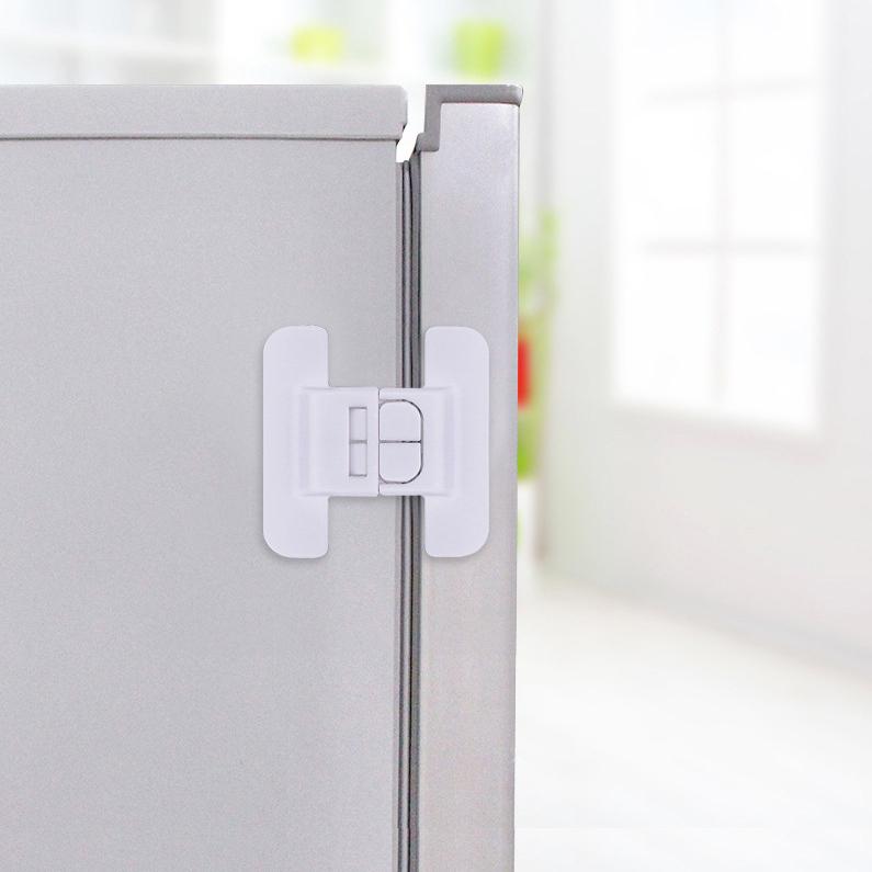 Kids Security Protection Refrigerator Lock Home Furniture Cabinet Door Safety Locks Anti-Open Water Dispenser Locker Buckle 2Pcs