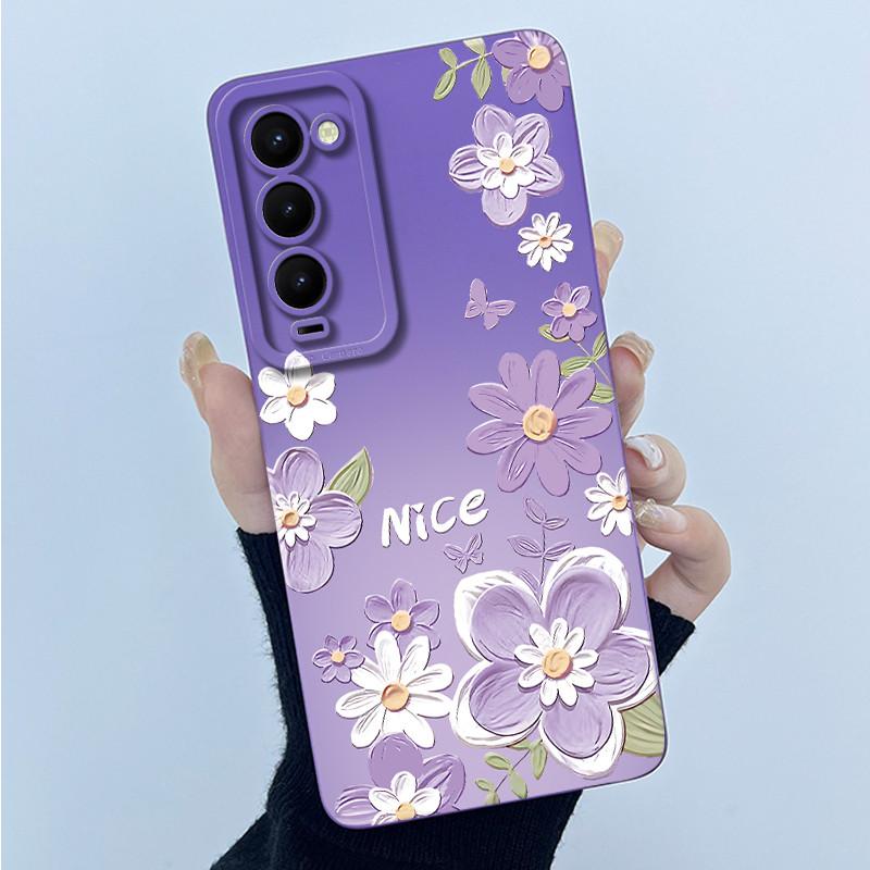 Для Tecno Camon 18 18T 18P 18 Primer Чехол для телефона CH7 CH6 Крышка Модный Простой Масляная живопись Цветочный Мягкий силиконовый чехол Fundas