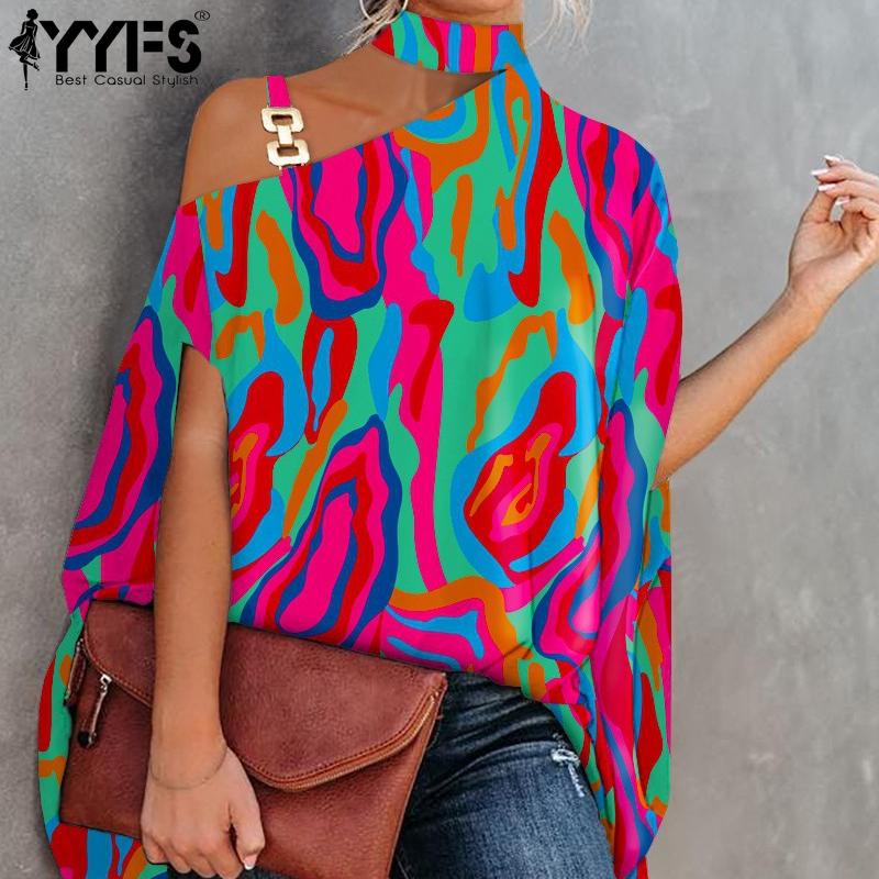 YYFS Женские модные повседневные летние блузки и рубашки с короткими рукавами