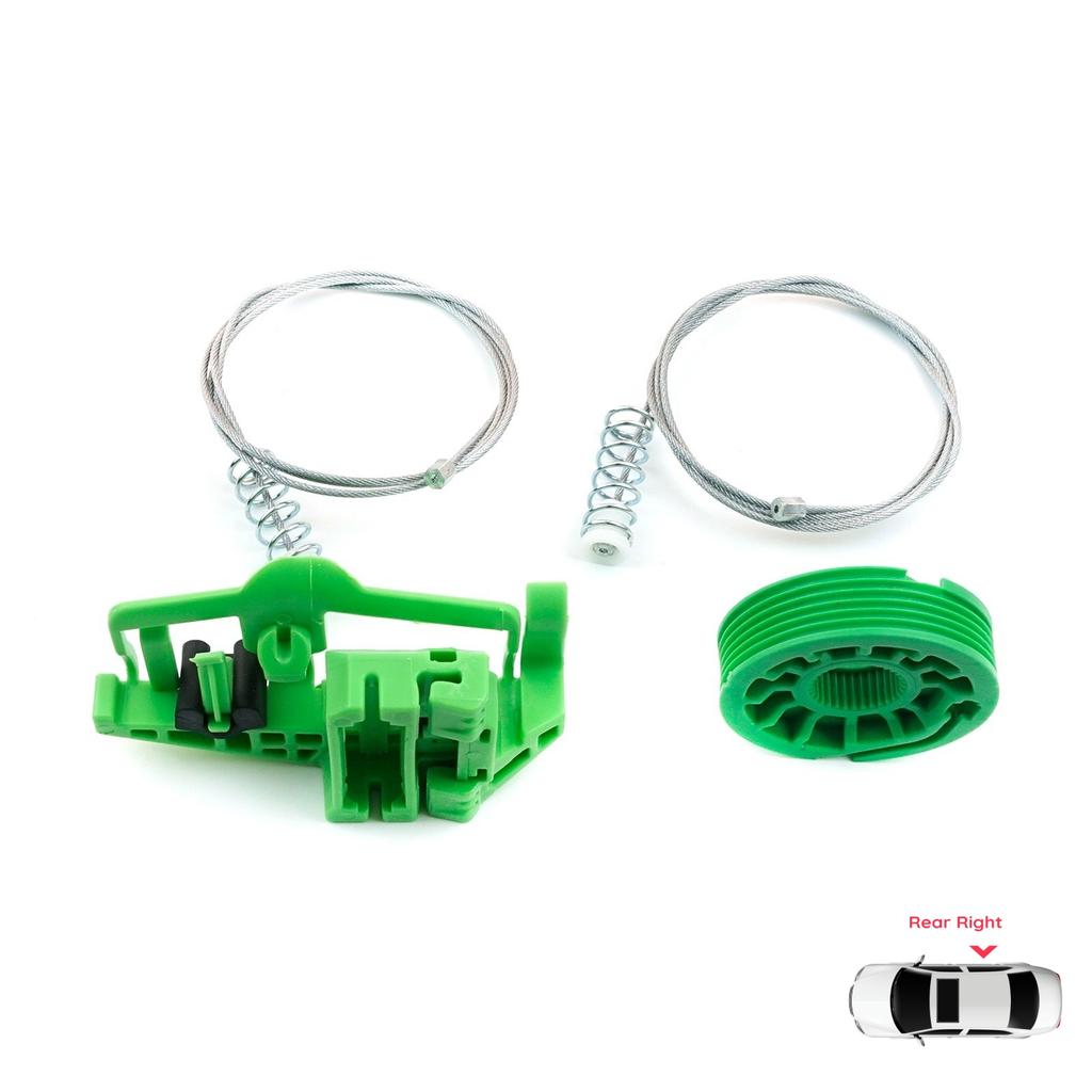 EWR979 Electric Power Window Lifter Regulator Repair Kit Rear Right Door for BMW 1 E87 2003-2012 5-Door Hatchback 51357138468