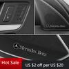 GLC  4pcs 3D aluminum speaker stereo speaker badge emblem Sticker for Mercedes Benz B/C/E/S Class A Class C200L GLC GLK CLA GLA
