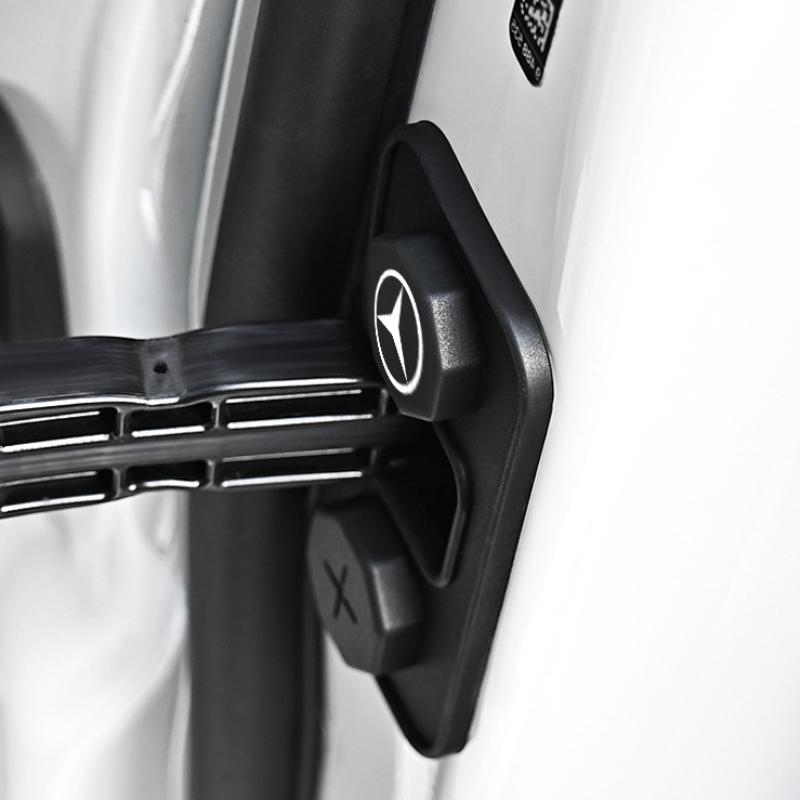 4pcs Car sticker For Mercedes-Benz A B C E G S V Class GLA GLC GLE Car Door Lock screw protective Silicone Case Anti-Collision ZF8