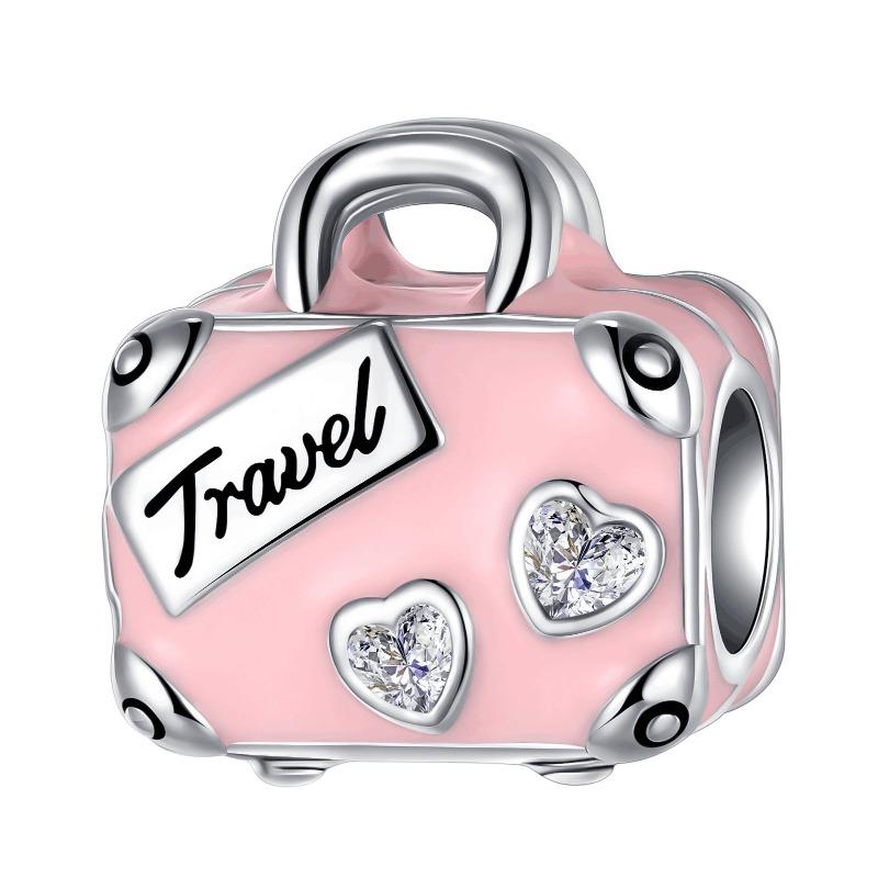 Снова в школу Медные шармы Сумка Наушники Кубик Рубика Часы Игровая консоль Бусина Подвеска Подходит для браслета Ожерелье Ювелирные изделия