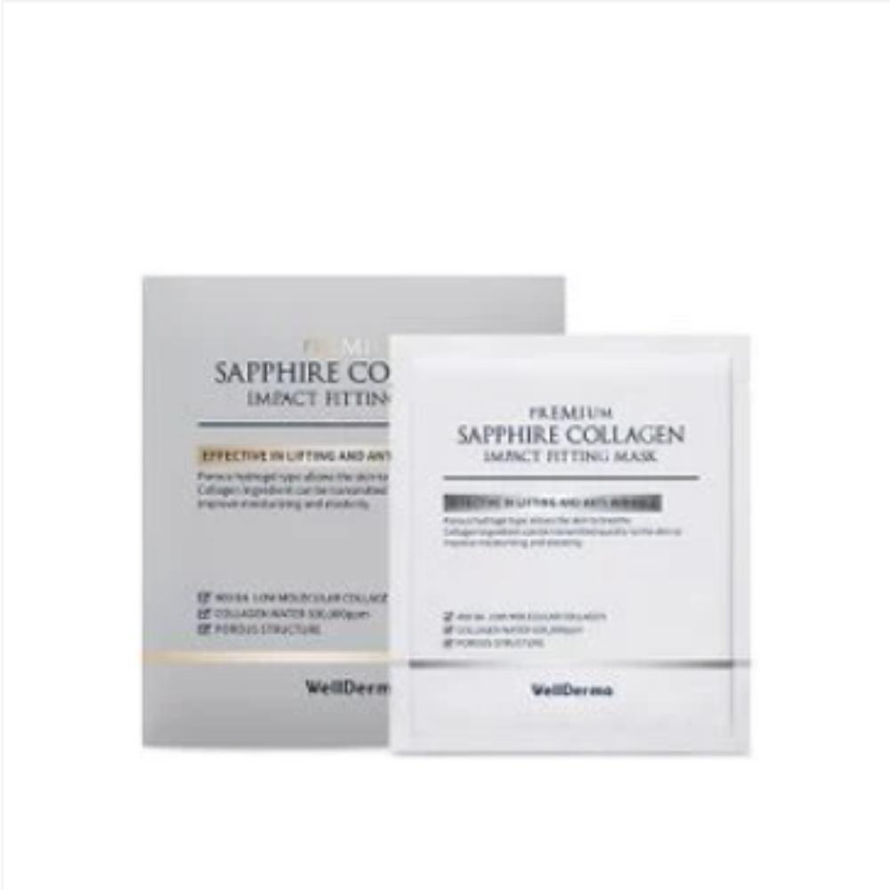Premium Sapphire Collagen Impact Fitting Mask / 4ea / Tightening & Firming Sheet Mask / Made in Korea