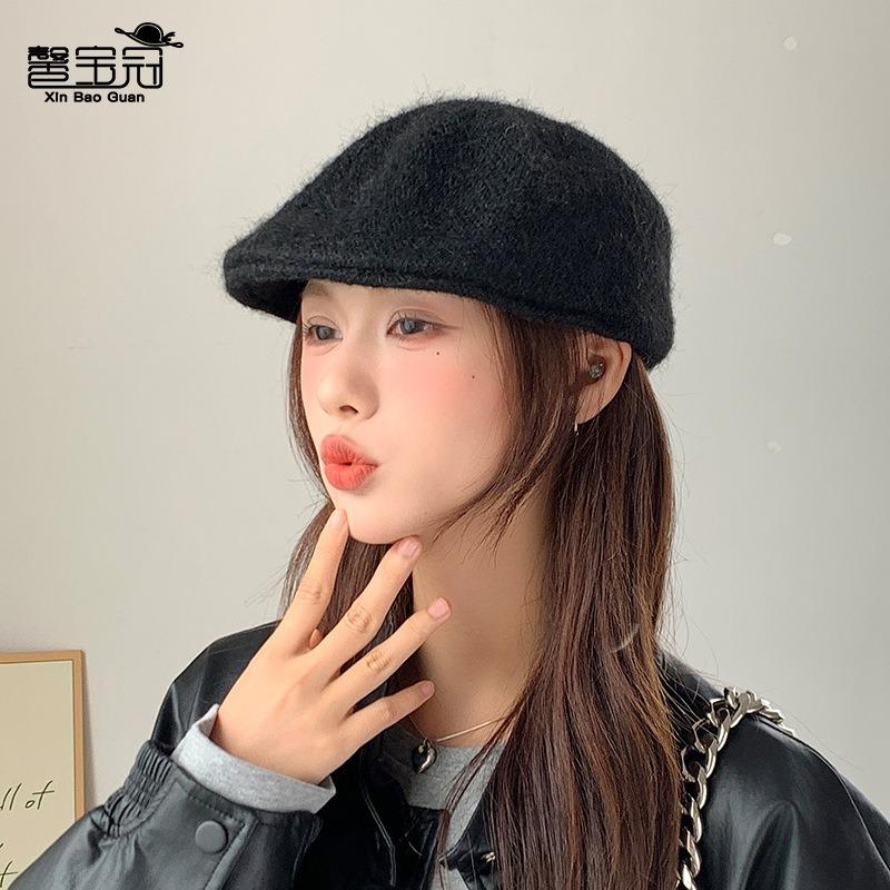 Ветрозащитный берет износостойкий высококлассный модный берет осень и зима универсальный для маленького лица вязаная шляпа художника