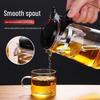 GOWKE Heat-Resistant Glass Steeping Teapot with Filter