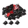 50pcs Self-adhesive Driving Recorder Cable Holder Fixer Clips Wire Organizer Adhesive Charger Cord Management Car GPS Clamp