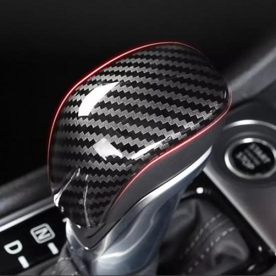 Carbon fiber Gear Shift Knob Cover Trim 1pcs For Nissan Altima -2024