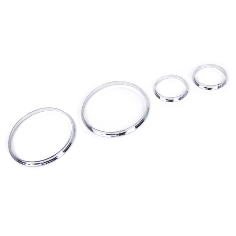 Хромированный серебряный цвет, датчики спидометра, кольца с циферблатом, отделка безеля для E39 E38 E53, кольца спидометра, рамка