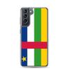 Coque Téléphone - Samsung - Galaxy S21 Plus - Drapeau République Centrafricaine - Souple - Multicolore