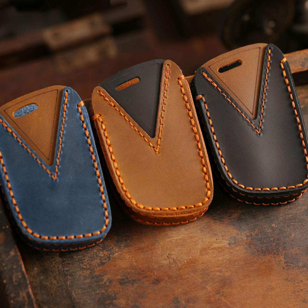 GUSHIBEI Роскошный кожаный чехол для ключей ручной работы для JAC