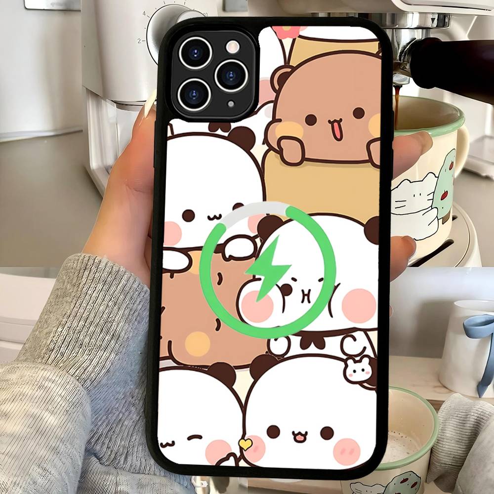 Милый чехол для телефона BUBU DUDU для iPhone 17 Air 16 15 14 13 12 11 Pro Max Plus Для Magsafe Беспроводная зарядка Чехол
