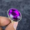 Pink Amethyst Gemstone Handmade 925 Sterling Silver Jewelry Ring Size 8.5 M-2791