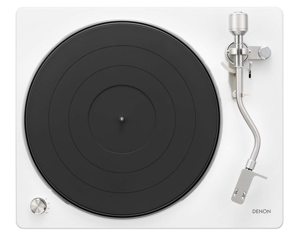 Denon Record Player White DP-400 DP-400WTEM