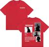 Rapper The Weeknd Starboy Album Cover T Shirt Unisexs Womens Clothing Harajuku Punk Hip Hop Tshirts Unisex Cotton Short Sleeve Top