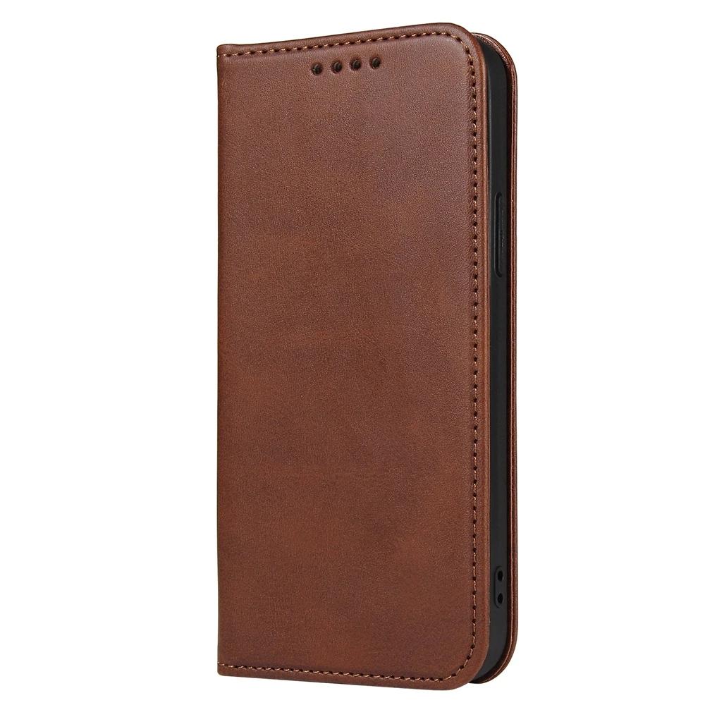 Магнитный чехол для Coque iPhone 17 16 14 12 15 Pro Max Чехол для Funda iPhone 11 13 X XR SE Роскошный кожаный чехол-книжка