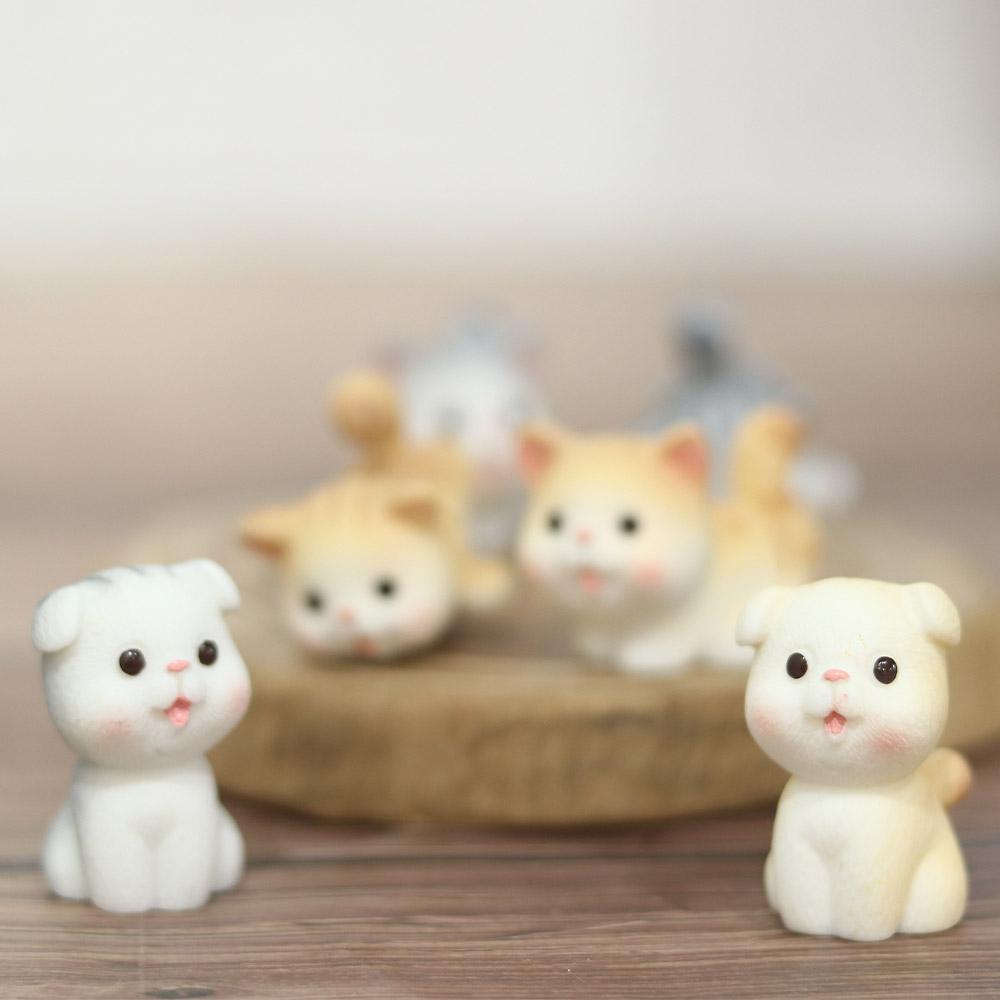 Cat Fairy Garden Home Decoration Kitten Resin Craft Small Statue Figurines Ornament Miniatures