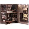 CRESYMME Миниатюрный книжный уголок для кукольного домика, деревянный DIY 3D-модель, Музей астрономии