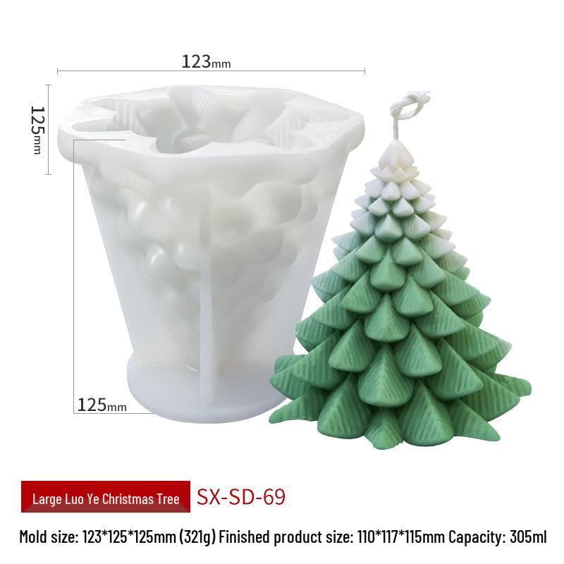 Силиконовая форма для ароматической свечи и мыла «Рождественская елка Вэньсинь»