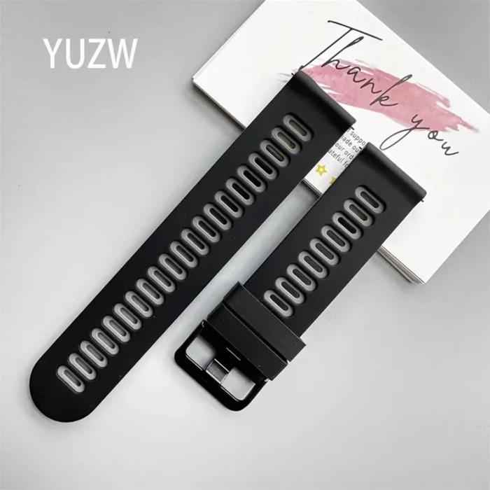 Ремешок для часов 20 мм для Garmin Vivoactive 5 3/Venu 2 Plus/SQ/Vivomove Trend/Forerunner 245 645, музыкальный спортивный силиконовый умный браслет