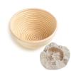 Ротанговая расстоечная корзина Круглая Баннетон для выпечки хлеба на закваске Включает вкладыш Натуральные плетеные вручную корзины для ферментации для домашних пекарей Ремесленный хлеб