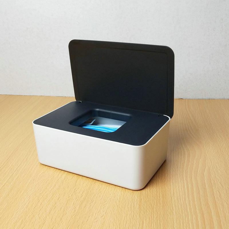 Бытовая настольная коробка для хранения детских влажных салфеток с герметичной крышкой