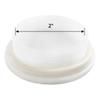 5PCS Plastic Bung Caps White Poly Buttress Waterproof Plastic Drum Plugs  Fine Thread