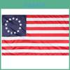 Винтажный флаг 13 звезд Американские колонии США Дизайн Бетси Росс Ретро Красный Белый Синий 3x5 футов