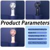 Mini Handheld Small Fan Noise Reduction USB Charging Office Desk Foldable and Portable Hangable Neck Outdoor Handheld Small Fan