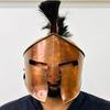 300 Spartan Helmet Copper Edition Medieval Steel Helmet With Inner Liner Best Gift For Him