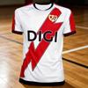 Новая домашняя футболка Rayo Vallecano, футболка для взрослых, уличный стиль, быстросохнущий топ для тренировок и фитнеса, повседневная спортивная одежда, футболка для всей семьи и детей.