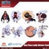 8-Pack Officially Licensed One Piece Luffy Sticker Pack – Creative Decorative Stickers for Journals and Perfect as Gifts.