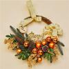 50CM Christmas Wreath & 2.7M Garland Set - Festive Door & Wall Decor