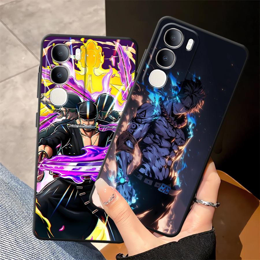 Чехол для телефона One Piece Зоро для Vivo Y71 Y91 Y51S Y78 Y53S V25 V30 Y50 Y95 Y75 Y81 Y52S Y93 V21E V23 V29 V27